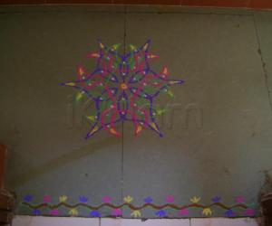 Rangoli: Apartment Kolam