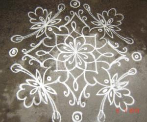 white kolam