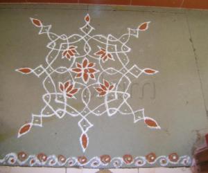 Fourth Day of Navrathri Kolam