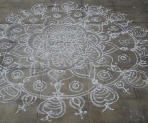 Rangoli: free hand rangoli