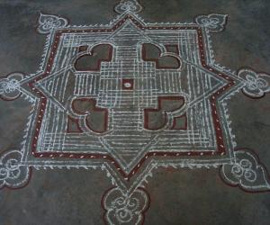 Traditional kolam