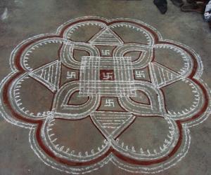 Traditional  aadivelli kolam