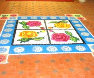 my special 10*10 size kumil kolam