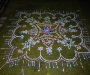 Rangoli plus kanya kolam