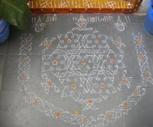 Rangoli: my rangoli on ganesh chaturti