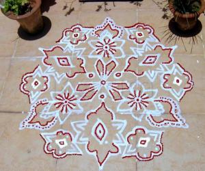 real and false kolam