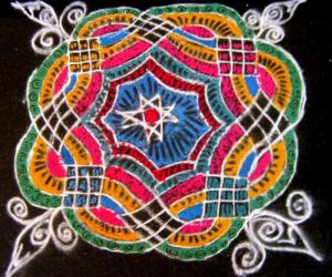 Designer kolam by Anita