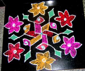 flower rangoli