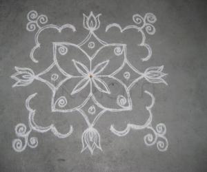 Rangoli: Simple design