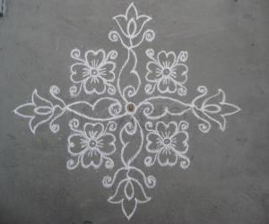 Flowers kolam 