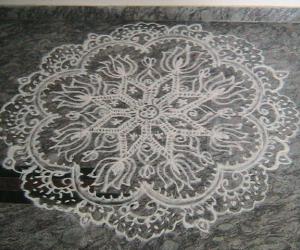 Lotus rangoli