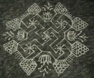 varamahalakshmi puja kolam 2