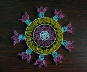 quilled kolam