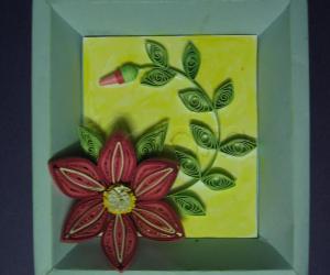 Rangoli: Quilled flower