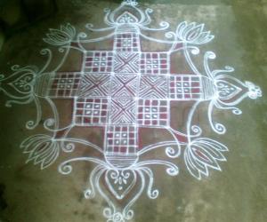 Rangoli: Special kolam for Navarathri