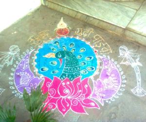 My Gudhi padwaa rangoli