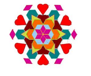 Rangoli: Love flower