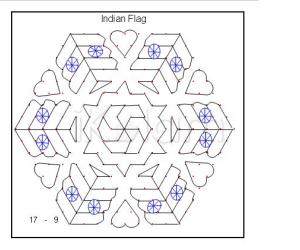 Rangoli: National Flag