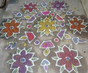 Vilakku kolam