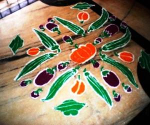 vegetable rangoli