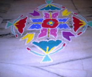 Dotted rangoli