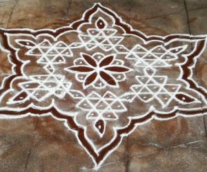 kolam with dots