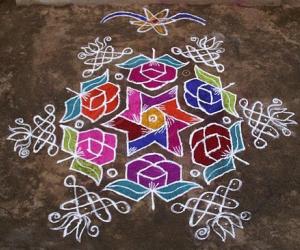 Rose kolam