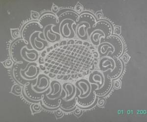 Paisley rangoli