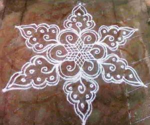 Rangoli with dots