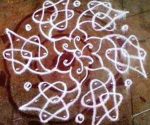 rangoli with dots