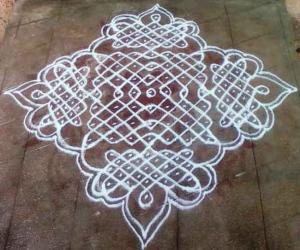 kolam with dots