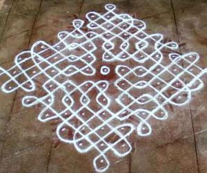 rangoli with dots