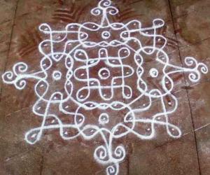 kolam with dots