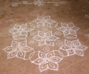 Daily kolam