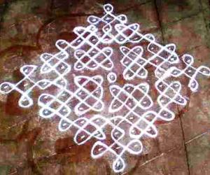 kolam with dots