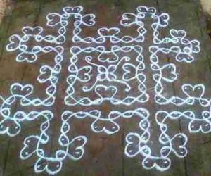 kolam with dots