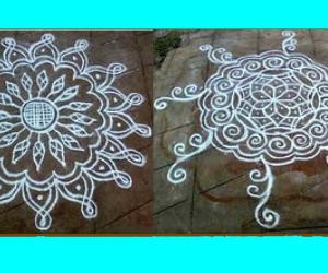 Freehand rangoli