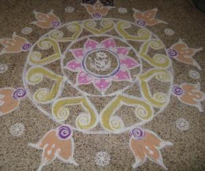 Reproduced Kolam