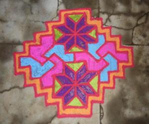 Rangoli: Step kolam