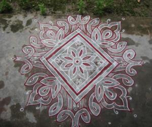 Aadi 3rd Friday kolam