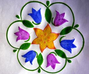 Rangoli: Bluebell