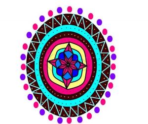 New rangoli paint kolam