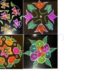 collage kolams / Evening Raagaas