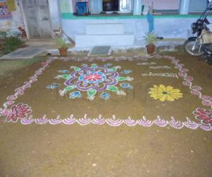 My engagement event kolam