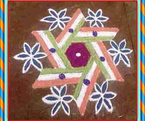 INDEPENDENCE DAY KOLAM