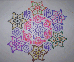 Rangoli: Linga Kolam