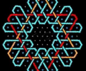 Hexagonal chikku kOlam - 12