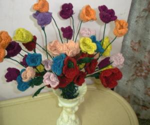 Woollen Flowers