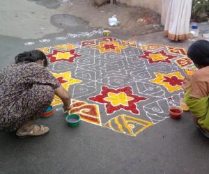 Traditional rangoli