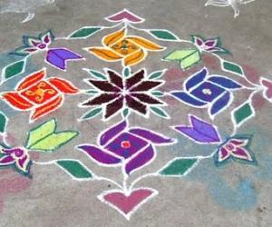 Dotted rangoli